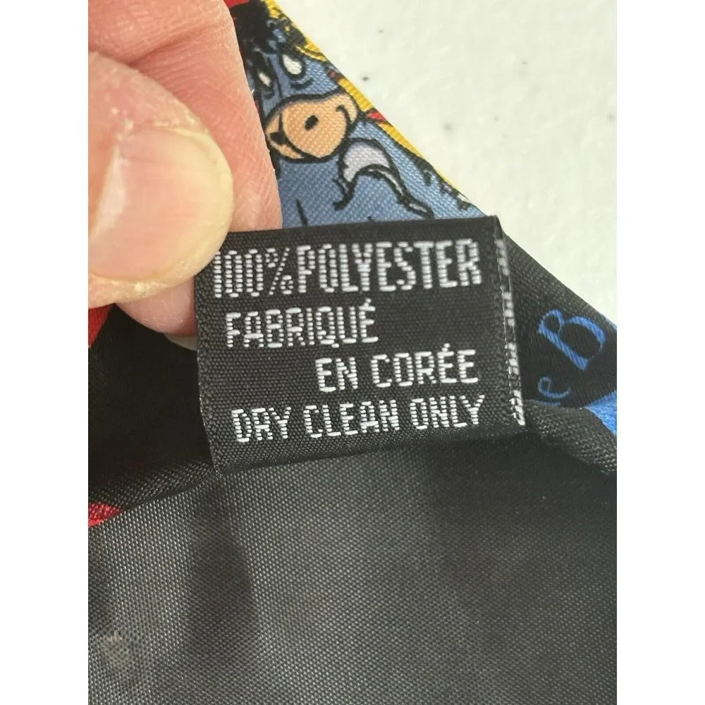 Disney Winnie The Pooh Men's Black‎ Blue Red Hearts Tigger Eeyore Piglet Tie